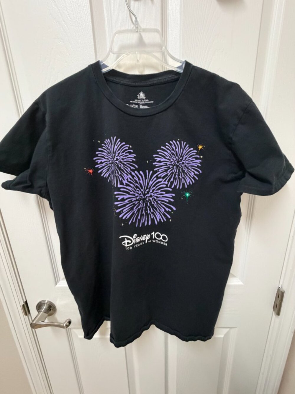 Disney 100 Years Of Wonder Fireworks Adult T-Shirt Size XL